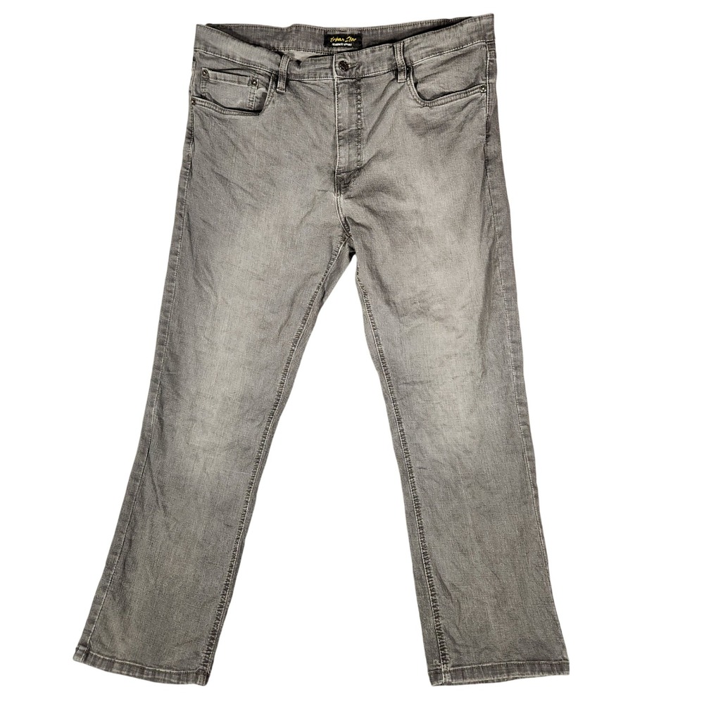 Urban Star Jeans Mens 38x30 Grey Excellent Straight Leg Denim Pants